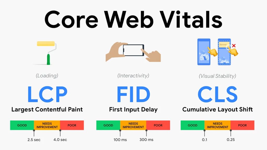 What are the Core Web Vitals of the site and how to improve them