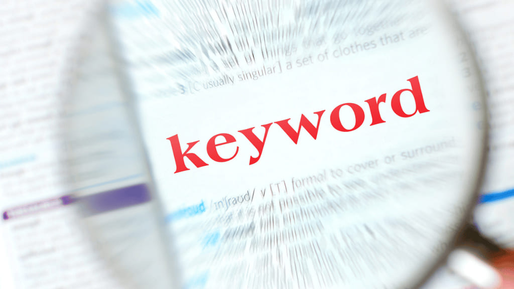 Defining keywords for the site